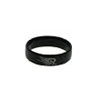 Acrylic Ring with Laser Cut Tribal Design - Width: 5mm - Size: 6-12