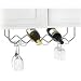 Kitchen & Housewares : Under Cabinet Wine and Stemware Rack (Chrome) (6 1/4"H x 22 1/4"W x 7 3/4"D)