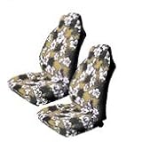 A Set of 2 Universal-fit Hawaiian Front Bucket Seat Covers for SUV Truck Seats with... 