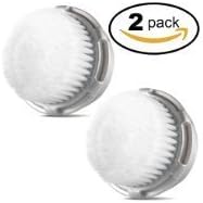 Compatible Brush Heads Replacement for Deep Pore, Sensitive, Normal, Acne, Twink Pack.. for Facial Use, Compatible with Mia, Mia 2, Aria. Soft and Quality Hair Fibers .Satisfaction Guranteed (Twin, cashmere brush head)