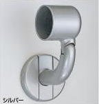 シロクマ 手すり金具 首振りブラケットL止(右)35丸用 ブロンズ BR－612R
