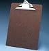 Hardboard Clipboard, 100% Recycled, Letter Size, MDF, MADE IN USA, Brown, EA SAU05612