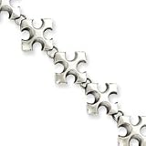 Sterling Silver Cross Bracelet