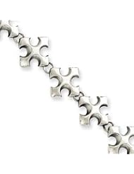 Sterling Silver Cross Bracelet