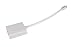 Electronics : Pure White Mini DisplayPort to DVI Female Adapter Cable Compatible with Apple Macbook, Macbook Pro, iMac, Macbook Air, Mac Mini Laptop