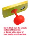 Universal Silicone Suction Cup Stand (Red) for Nokia cell phone