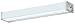 American Fluorescent AMC132R8 Narrow Profile 48-inch Wall Bracket, Smooth White Acrylic Diffuser