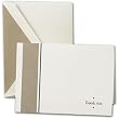 Taupe & Black Deco Thank You Notes