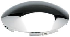 85 Rounded Top Chrome Plated Steel Front Hub Cap 7/16 Lip 5 Notch-2Pack