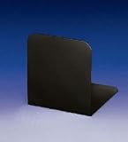MAUL Buchstütze breit aus Metall mit Oberflächenschutz, 14x12x14cm, Farbe schwarz, Preis pro Paar