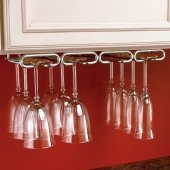 Rev-A-Shelf 3450-11CR 11 Quad Stemware Holder - Wire-Chrome
