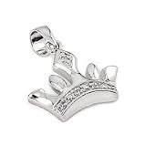 Fine CZ Crown Pendant