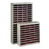Safco 9211TSR E-Z Stor Steel Literature Center, Letter, 24 Compartments, 25-3/4h, Tropic Sand