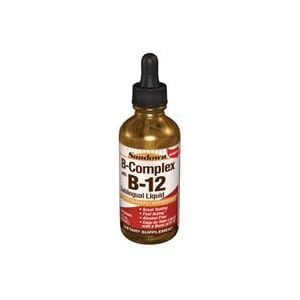 Sundown Vitamin B12 Complex Sublingual Liquid, 2 Oz