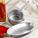 Wilton Armetale 16 oz Sauce Pot and 24 oz Oval Au Gratin Pan by Wilton