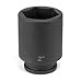 GRY-3082D Grey Pneumatic Deep Impact Socket - 0.75 Drive x 2.56 in.