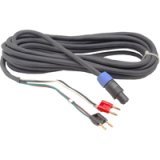 Hosa SKO 450BN Speaker Cable 50 Feet Length Speakon to Two Banana Plugs 14 AWG x 4