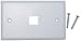 1 Hole for keystone Jack Wall Plate, White