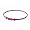 New Phiten Star Sport 26 Red/White Titanium Necklace