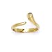 Solid 14K Yellow Gold .01 Carat Genuine Diamond Toe Ring