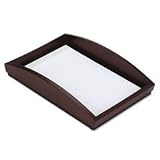 Rolodex 19240 Executive Woodline II Front Loading Single Desk Tray, Mahogany Finish, Legal
