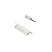 Staubschutz-Kappen Set f�r iPhone 4/4S iPad/iPad 2 wei�
