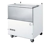 Beverage Air SM34N-S 35" Stainless Steel Single Sided Milk Cooler | 8-Crate ....