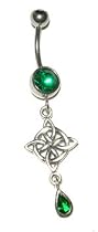 Celtic Knot Belly Button Ring 3/8"