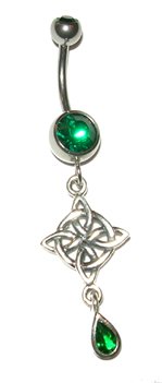 Childrens Toyshop  Jewelry : Celtic Knot Belly Button Ring 3/8"