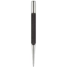 Starrett 117A Center Punch With Round Shanks, 4" Length, 5/64" Tapered Point Diameter