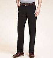 Pure Cotton Straight Leg Chinos