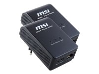 MSI ePower 500HD Kit Home-Plug (500 Mbit/s, 2x Ethernet RJ-45) Preisvergleich