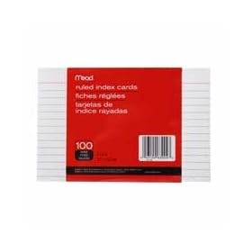 Mead Ruled Index Cards, 3 X 5 Inches (63000)