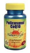 Nature's Life Policosanol and CoQ-10 Veg Capsules, 23 Mg/60 Mg, 30 Count