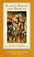 Blake's Poetry and Designs (Norton Critical Editions)