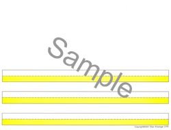 Brightlines Paper Kindergarten Yellow 3/4 3-lines per page (3 tablets)