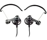 Audio-Technica Earbud/Clip-On Hybrid Headphones Gun Metal