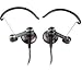 Audio-Technica Earbud/Clip-On Hybrid Headphones Gun Metal