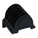 Rubbermaid Plastic Incline Sorter, Three Sections, 9.625 x 6.5 x 7.375 Inches, Black (86023)