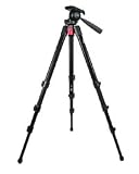 Manfrotto 728B Digi Compact Tripod with Integrated 3-Way Head and Carrying Bag (Black)