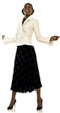 VELVET BURNOUT-DOT SKIRT