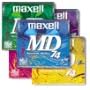 Maxell MD-74 Colored Minidiscs (10-Pack)