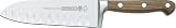 Mundial 2100 Series Wood 7-Inch Santoku Knife with Granton Edge