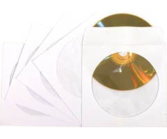 MEMOREX CD/DVD SLEEVE 50 PACK - WHITE