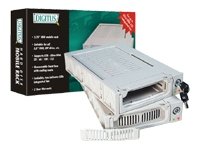 DIGITUS HDD Wechselrahmen UDMA 100/133 13,3cm 5,25Zoll fuer 8,9cm 3,5Zoll IDE HDD inkl. Luefter abschliessbar beige Kunststoffrahmen