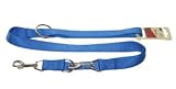 Führleine Hundeleine Nylon blau, Gr. XL 200cm / 25mm