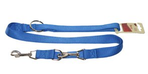 Führleine Hundeleine Nylon blau, Gr. XL 200cm / 25mm