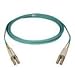Tripp Lite 10Gb Duplex Multimode 50/125 OM3 LSZH Fiber Patch Cable, (LC/LC) - Aqua, 7M (23-ft.)(N820-07M)