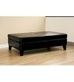 Sandusky Leather Cocktail Ottoman by Wholesale Interiors