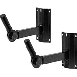 On - Stage Stands SS - 7322B Adjustable Wall Speaker Bracket - Pair - B0023LQE7M